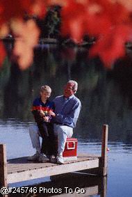 Canoeing on lake; Actual size=180 pixels wide